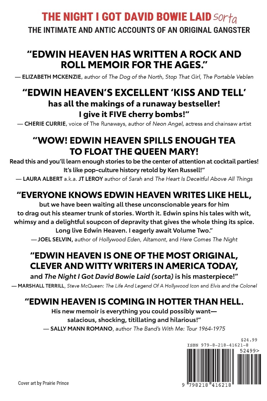 The Night I got David Bowie Laid Sorta